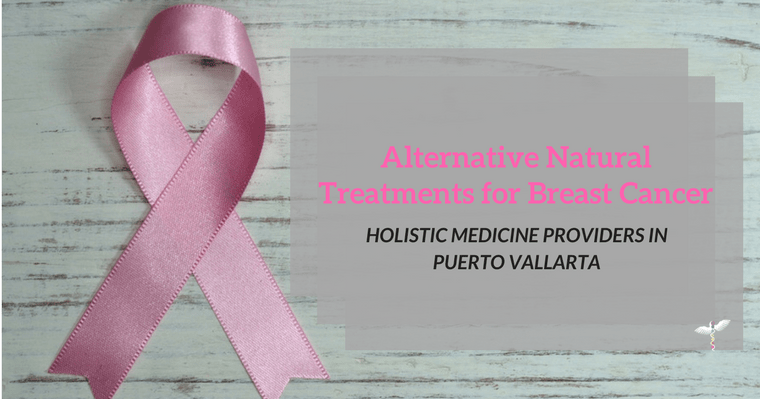 Pink ribbon repesenting alternative treatments for brest cancer at The Holistic Bio Spa