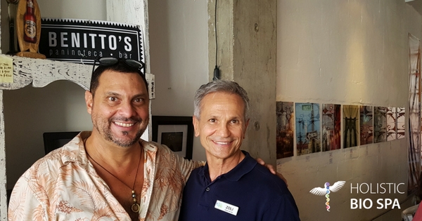 two men at Benitto's Paninoteca Bar